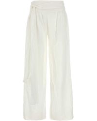 Lois - Viscose Blend Sage Wide Leg Pant - Lyst