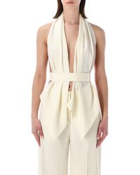 Alberta Ferretti - Topje Wit - Lyst