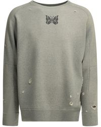 Needles - Naalden "gedeconstrueerd" Sweatshirt Met Ronde Hals - Lyst