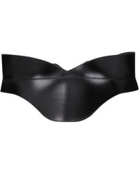 McQueen - Alexander Mc Queen Damens Ledergürtel Schwarz - Lyst