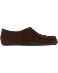 Jil Sander - Dark Suede Lace Up Shoes - Lyst