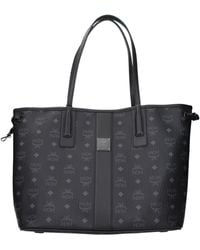 MCM - Borse A Spalla Donna Pelle Nero - Lyst