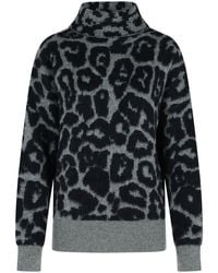 Stella McCartney - Wool Leopard Print Jumper - Lyst