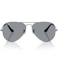 Ray-Ban - Zonnebril Rb3025 004/r5 Aviator Gunmetal/grijs, Unisex - Lyst