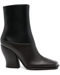 Loewe - Two-Colour Wave Ankle Boots - Lyst