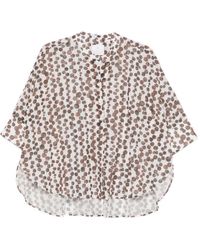Trame Auree - Printed Cotton Blouse - Lyst