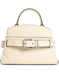 Marc Jacobs - Marc Jacobs () Bolso Lear blanco 'Small Satchel' - Lyst