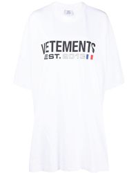 Vetements - Logo Katoenen T -shirt - Lyst