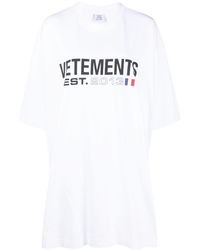 Vetements - Logo Cotton T-Shirt - Lyst
