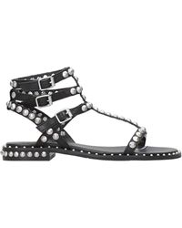 Ash - Sandalen Schwarz+Silber - Lyst