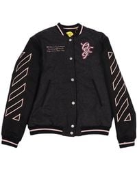 Off-White c/o Virgil Abloh - Ow Patch Varsity Dark Fuchsia - Lyst