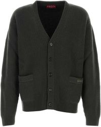 Gucci - V Neck Cardigan - Lyst