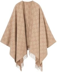 Gucci - Cashmere Cape Gg - Lyst