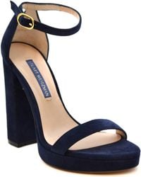 Stuart Weitzman - Sandales Bleu - Lyst