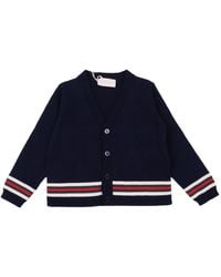Gucci - B L/S Cardigan Co Plain St W/W - Lyst