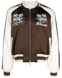 Rhude - Souvenir Embroidered Bomber Jacket - Lyst