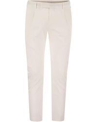 PT Torino - Dieci Stretch Cotton Trousers - Lyst