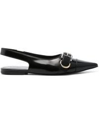 Givenchy - Voyou Leather Slingback Flats - Lyst