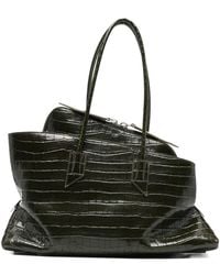 The Attico - La Passeggiata Leather Shoulder Bag - Lyst