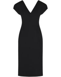 Jil Sander - Virgin Wool Midi Dress - Lyst