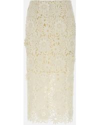 ROTATE BIRGER CHRISTENSEN - Rotar la falda de lápiz de encaje Birger Christensen con bordado - Lyst