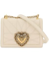Dolce & Gabbana - Medium Devotion Bag In Gewatteerd Nappa -leer - Lyst
