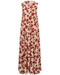 Marni - Pleated Floral Dress - Lyst