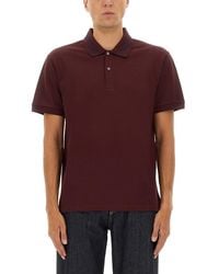 McQueen - Alexander Mc Queen Polo Shirt With Logo On The Collar - Lyst