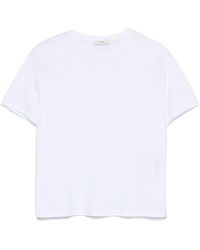 TOTEME - Cotton Blend T-Shirt - Lyst