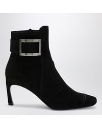 Roger Vivier - Trompette Suede Ankle Boot - Lyst