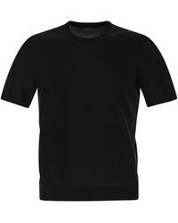 Tagliatore - T-shirt en coton à manches courtes de base Basic - Lyst