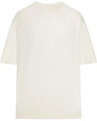 Golden Goose - Star/ Relaxed Fit T-Shirt/ Cotton Jersey/ Vintage Treatment/ Degrade' Hotfix/ Star Golden Goo - Lyst