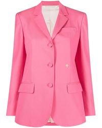 Palm Angels - Cotton Single-Breasted Blazer Jacket - Lyst