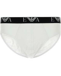 Emporio Armani - Stretch Cotton Brief Set - Lyst
