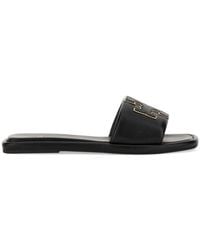 Tory Burch - Sandal Slider "Bouble T" - Lyst