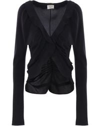 Saint Laurent - Crepe De Chine Blouse - Lyst