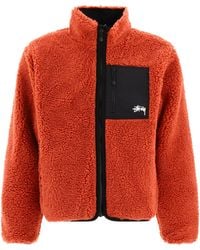 Stussy - "sherpa" chaqueta reversible - Lyst