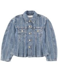 Ganni - Denim Jacket - Lyst