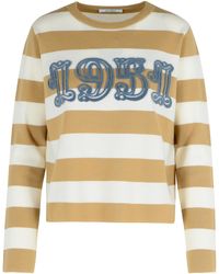 Max Mara - 'Viterbo' Sand Jungfrau Wollpullover - Lyst