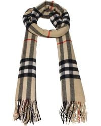 Burberry - Scarves Cashmere/Sand - Lyst
