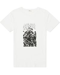 Celine - Camiseta de algodón estampado de - Lyst