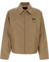 Prada - Shirt Collar Jacket - Lyst