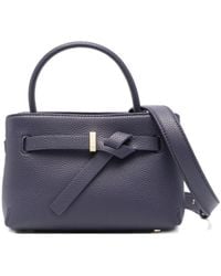 Emporio Armani - Knotted-Detail Top-Handle Tote Bag - Lyst