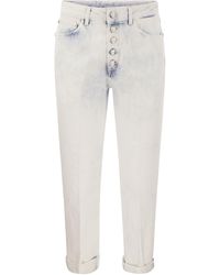 Dondup - Koons Loose Jeans With Jewelled Buttons - Lyst