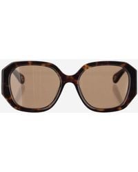 Chloé - Logo Tortoiseshell Sunglasses - Lyst