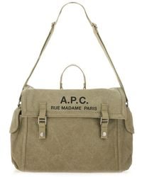A.P.C. - Shoulder Bag With Logo - Lyst
