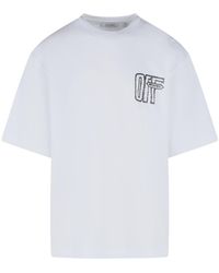 Off-White c/o Virgil Abloh - 'Motion Arrow' Cotton T Shirt - Lyst