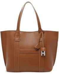 Hogan - Script Small Leather Tote Bag - Lyst