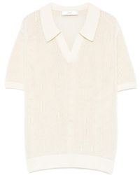 DUNST - Cotton And Linen Polo Shirt - Lyst