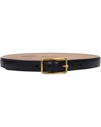 McQueen - 'S Cinture Di Pelle Nere - Lyst